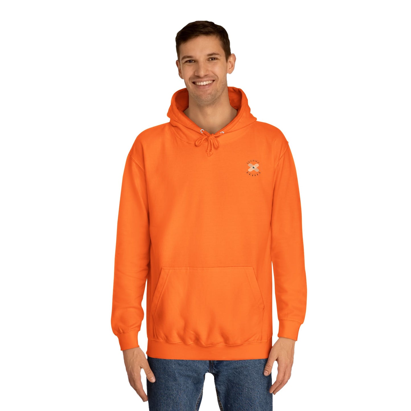 Colorful Unisex College Hoodie, Trendy Casualwear, College Apparel for Students, Unique Graphic Hoodie, Perfect for Gifts