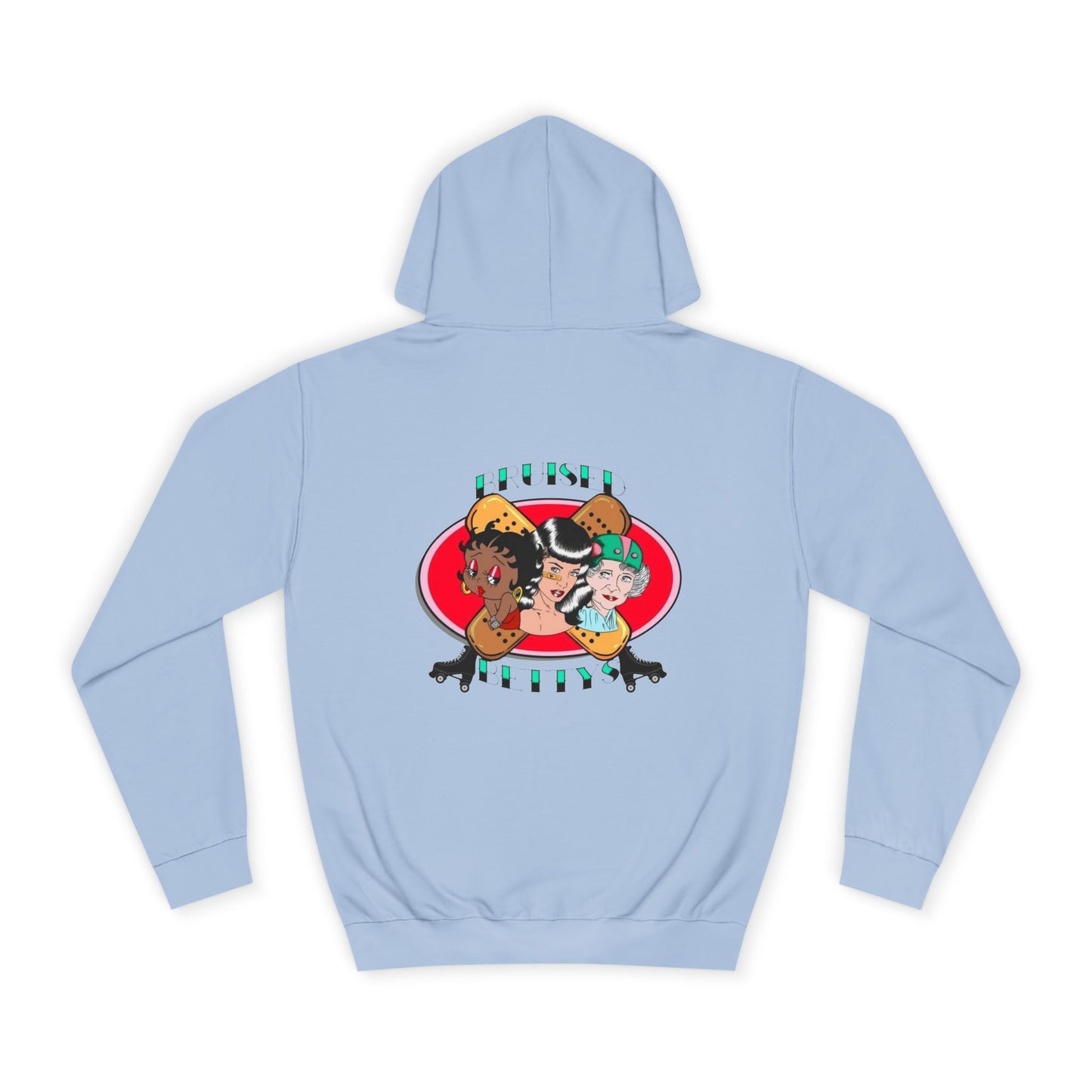 Colorful Unisex College Hoodie, Trendy Casualwear, College Apparel for Students, Unique Graphic Hoodie, Perfect for Gifts