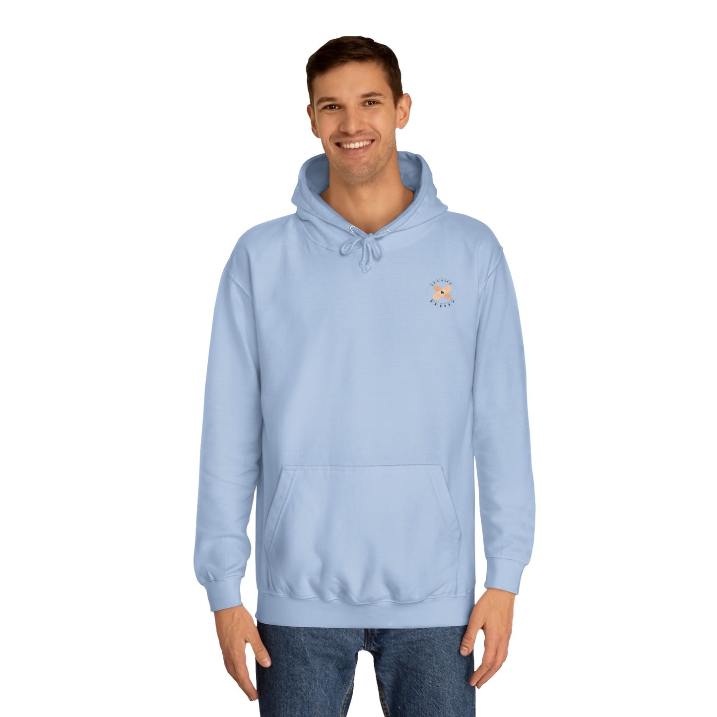 Colorful Unisex College Hoodie, Trendy Casualwear, College Apparel for Students, Unique Graphic Hoodie, Perfect for Gifts