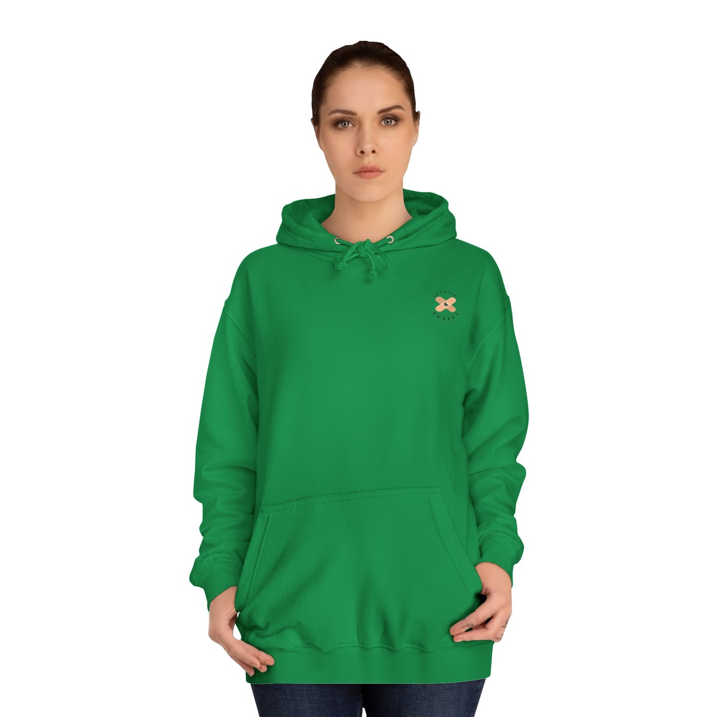 Colorful Unisex College Hoodie, Trendy Casualwear, College Apparel for Students, Unique Graphic Hoodie, Perfect for Gifts