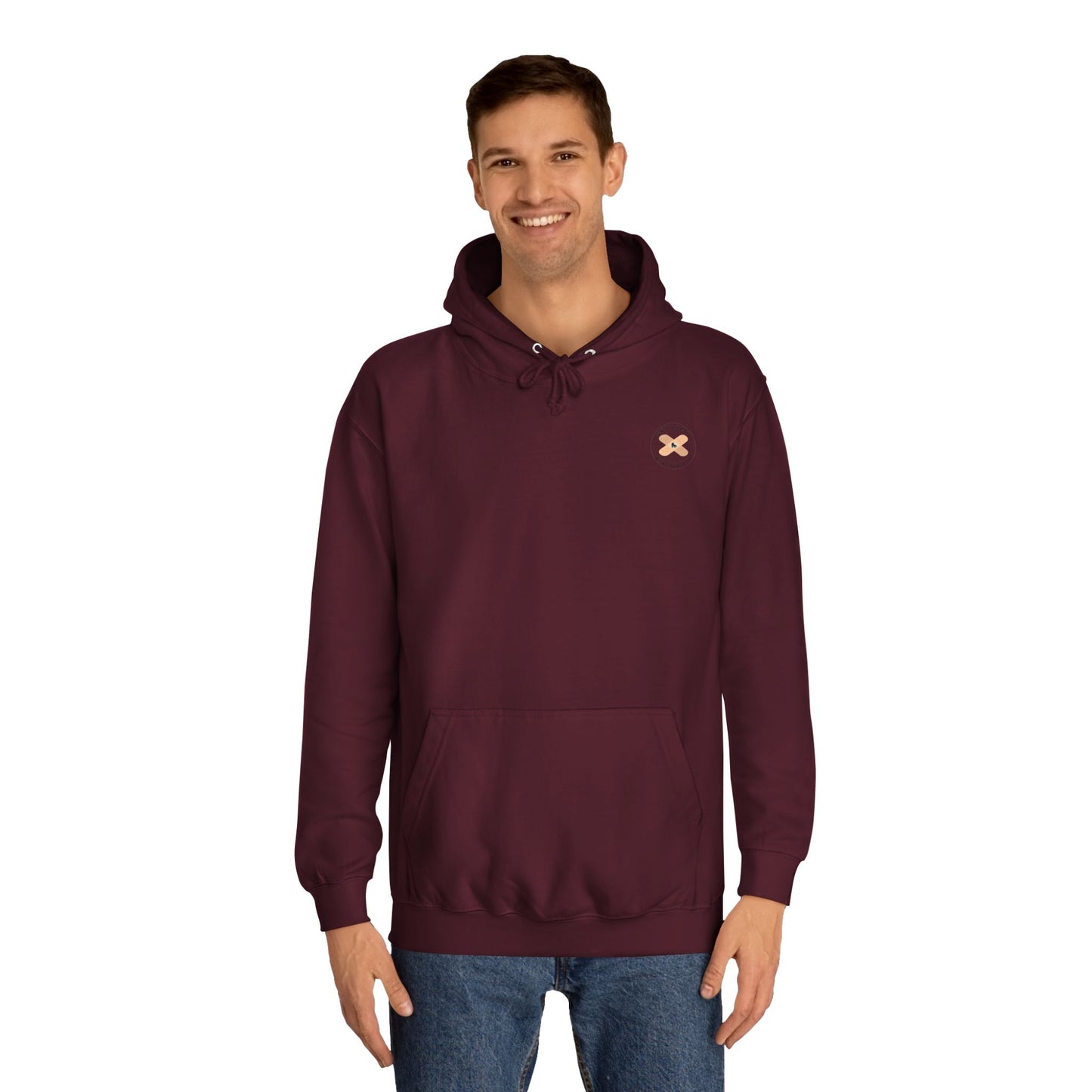 Colorful Unisex College Hoodie, Trendy Casualwear, College Apparel for Students, Unique Graphic Hoodie, Perfect for Gifts