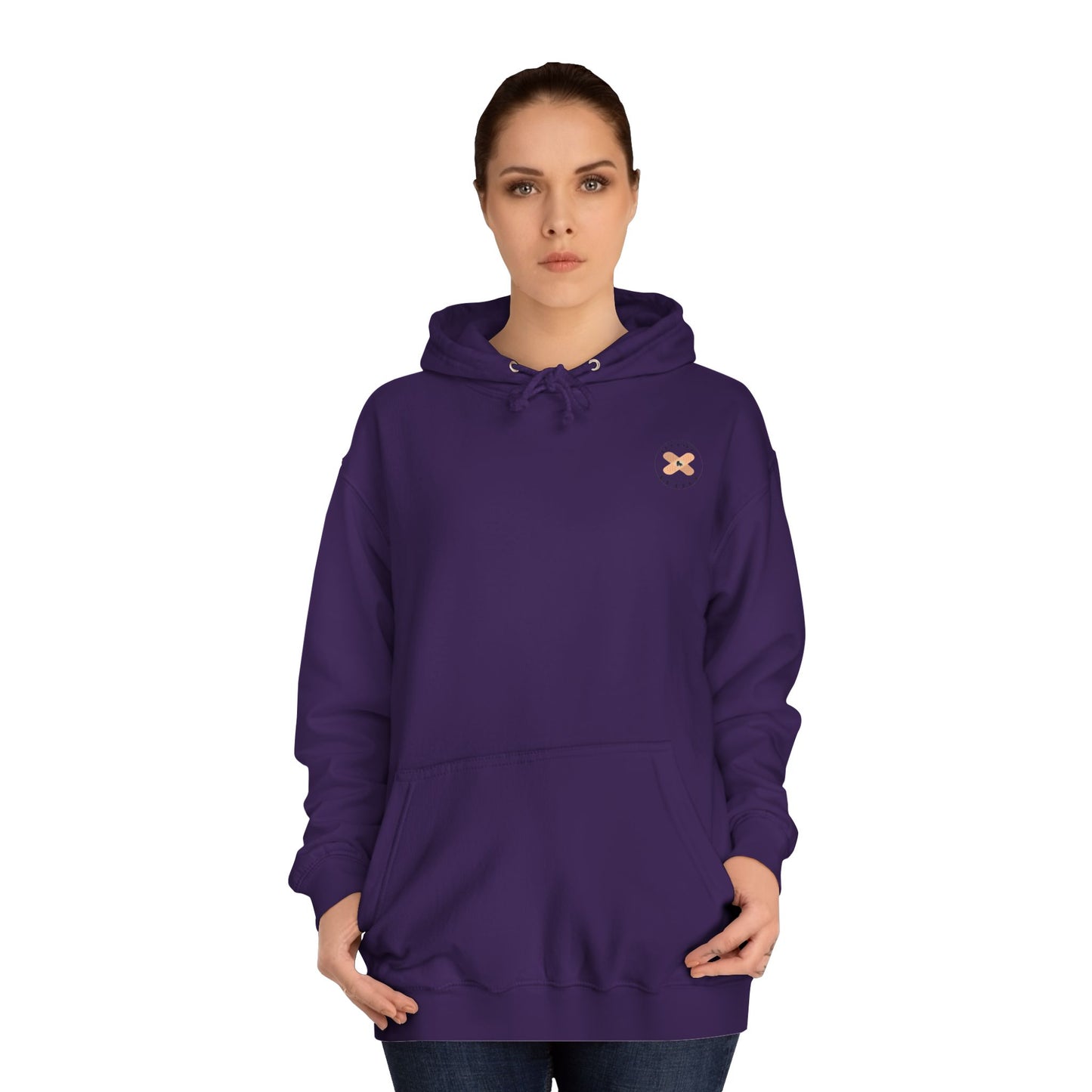 Colorful Unisex College Hoodie, Trendy Casualwear, College Apparel for Students, Unique Graphic Hoodie, Perfect for Gifts