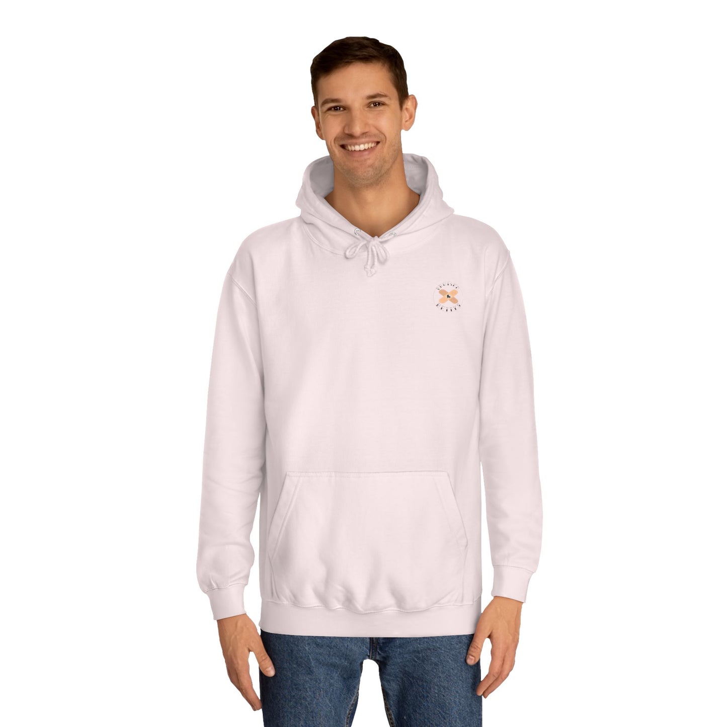 Colorful Unisex College Hoodie, Trendy Casualwear, College Apparel for Students, Unique Graphic Hoodie, Perfect for Gifts