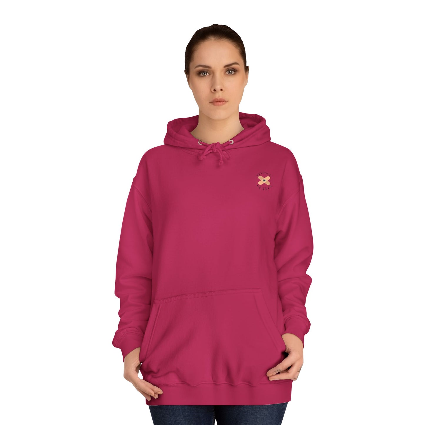 Colorful Unisex College Hoodie, Trendy Casualwear, College Apparel for Students, Unique Graphic Hoodie, Perfect for Gifts
