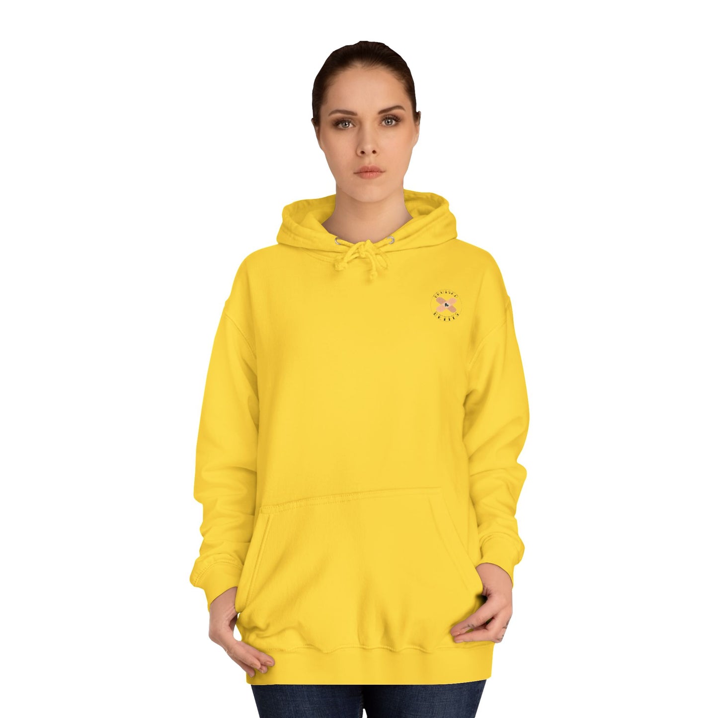 Colorful Unisex College Hoodie, Trendy Casualwear, College Apparel for Students, Unique Graphic Hoodie, Perfect for Gifts