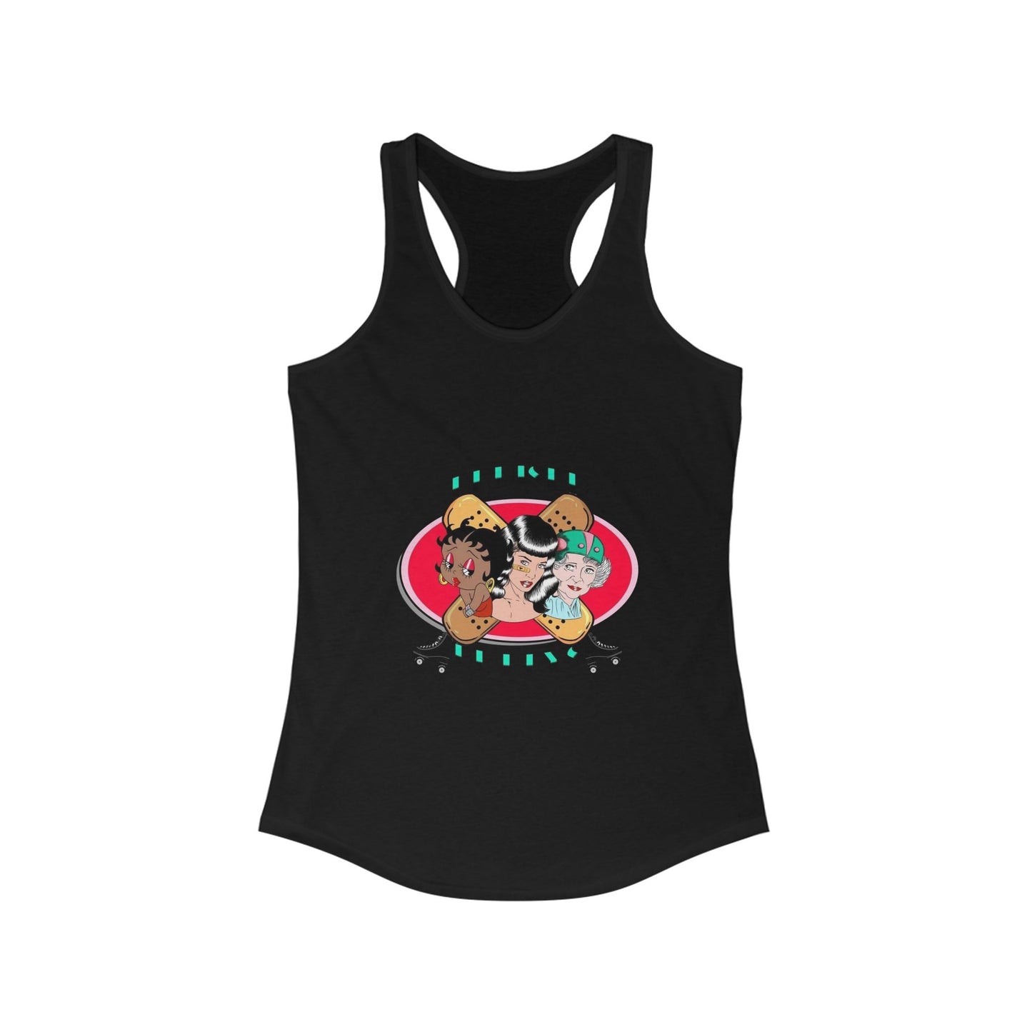 Fun Graphic Tank Top - Perfect for Summer, Beach Days, Workout, Casual Outings, Gifts for Her, Trendy Racerback