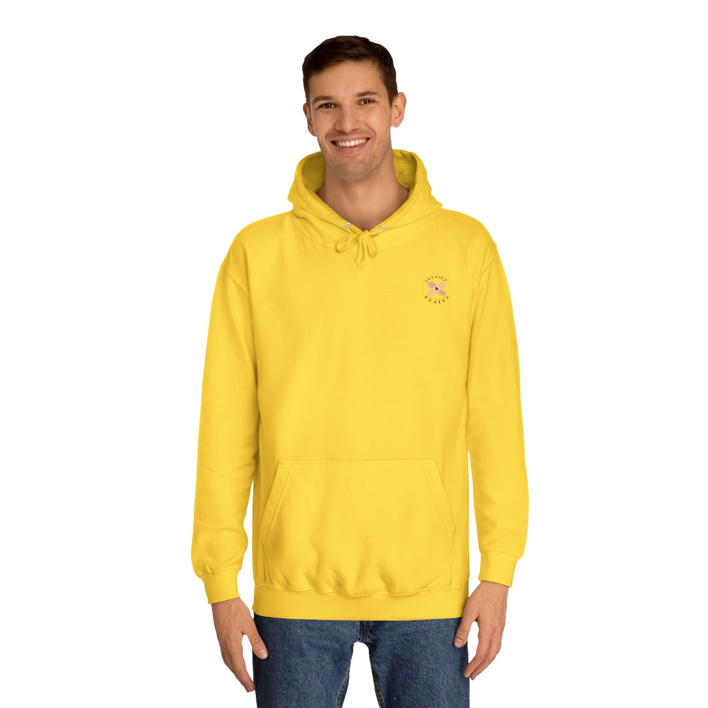 Colorful Unisex College Hoodie, Trendy Casualwear, College Apparel for Students, Unique Graphic Hoodie, Perfect for Gifts